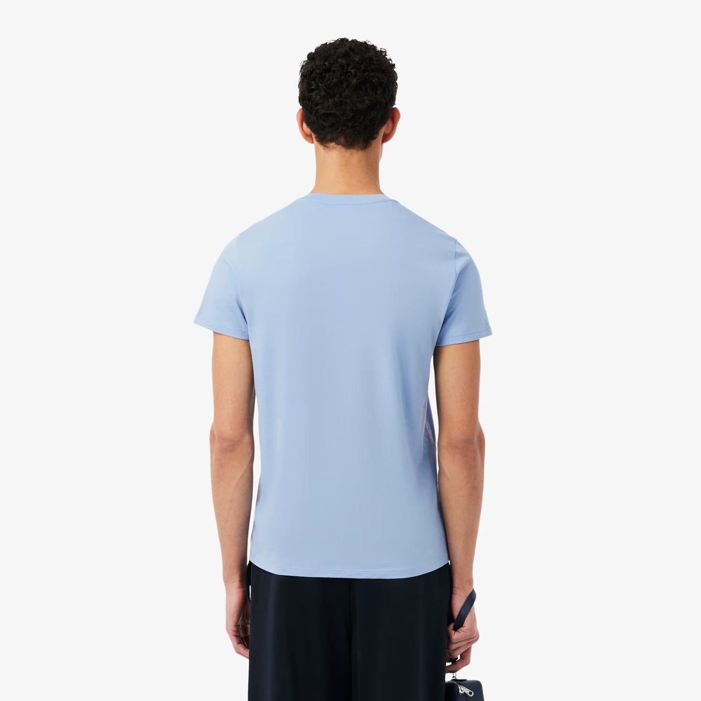 Leichtes Pima Baumwoll-V-Neck T-Shirt