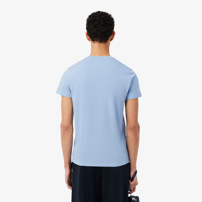 Leichtes Pima Baumwoll-V-Neck T-Shirt