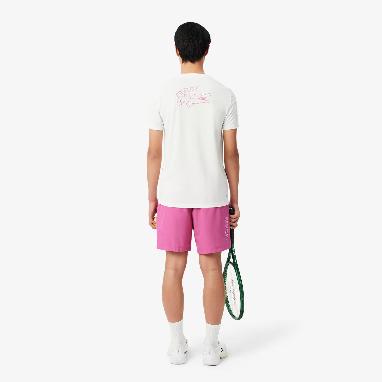 Short de sport en taffetas orné de diamants