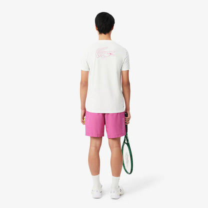 Short de sport en taffetas orné de diamants