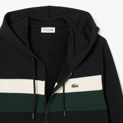 Kapuzenpullover mit Reißverschluss und Farbblock-Design