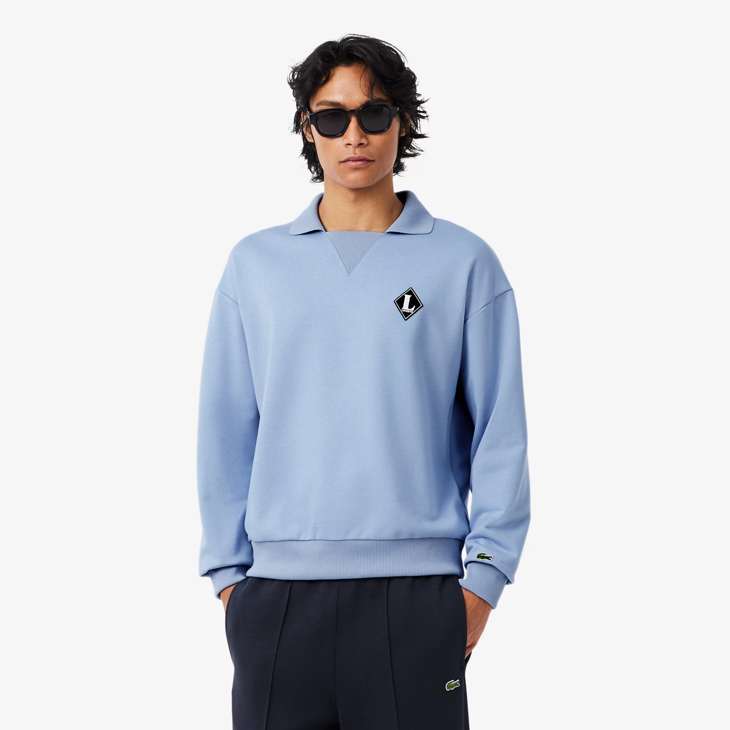 French Made Polo Collar Sweatshirt