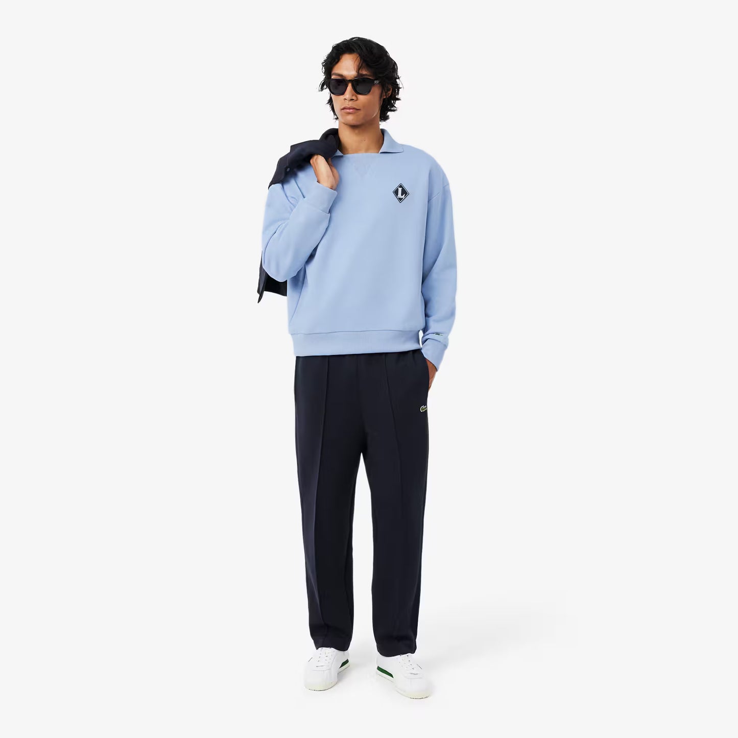 French Made Polo Collar Sweatshirt