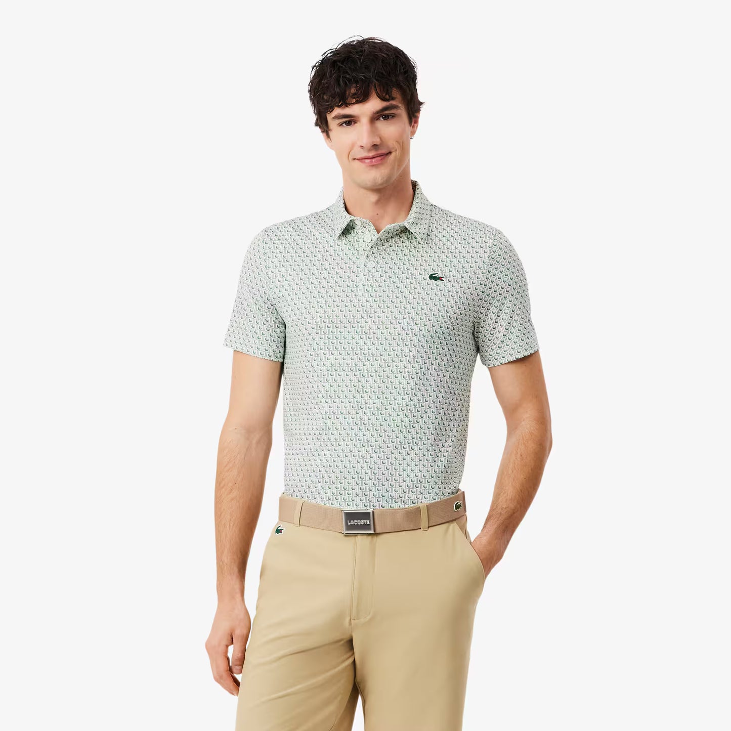 Polo de golf imprimé coupe classique