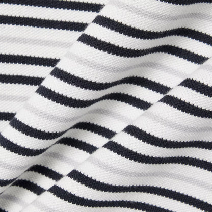 Classic Fit Striped Petit Pique Polo Shirt