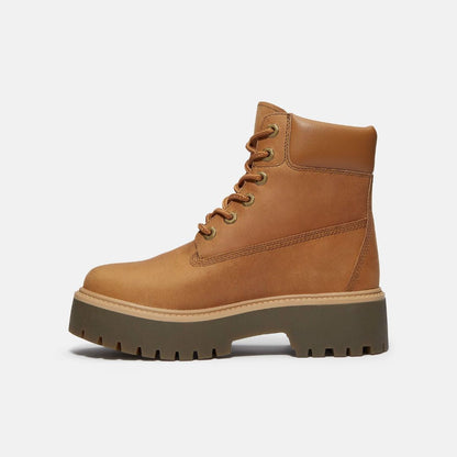 Stone Street 6-Inch Waterproof Wheat Full Grain Lace-Up