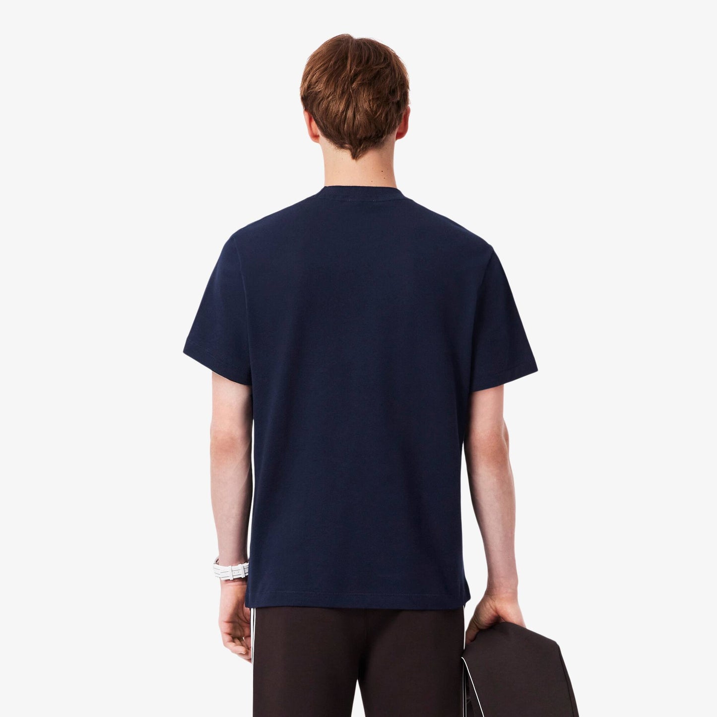 T-shirt Petit Piqué Col Côtelé