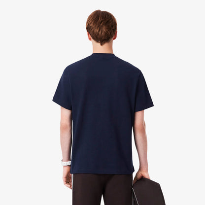T-shirt Petit Piqué Col Côtelé