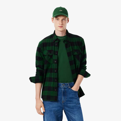 Surchemise oversized en coton à carreaux
