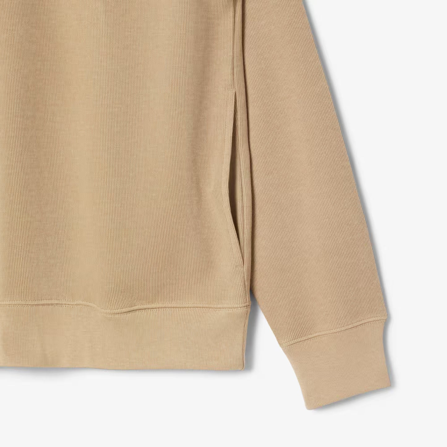 Zip-Up High Neck Interlock Sweatshirt 2