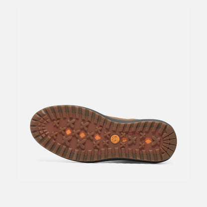 Hudson Road Mid Lace Waterproof Leather Ankle Boots Rust Nubuck