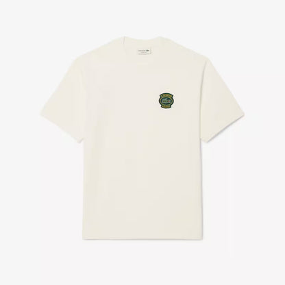 Baumwoll-T-Shirt mit Abzeichen