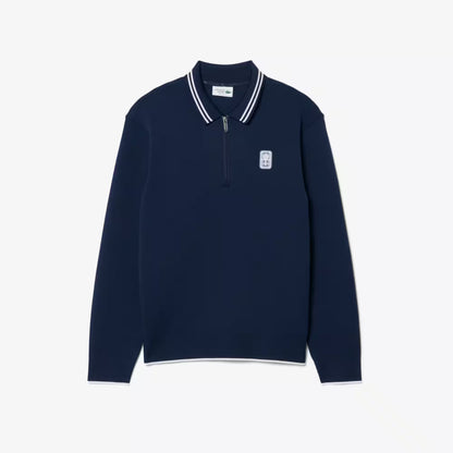Tennis Heritage Polo Collar Zipped Sweatshirt