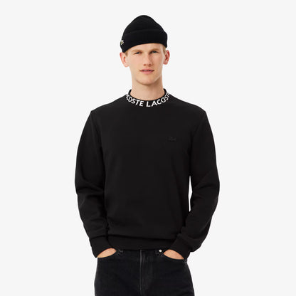 Sweat-shirt en jersey jacquard de marque